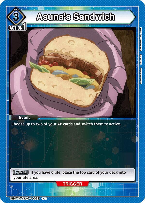 Asuna's Sandwich ✿ UE07ST: Sword Art Online Starter Deck (UE07ST)