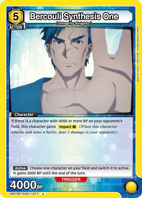 Bercouli Synthesis One ✿ UE07BT: Sword Art Online (UE07BT)